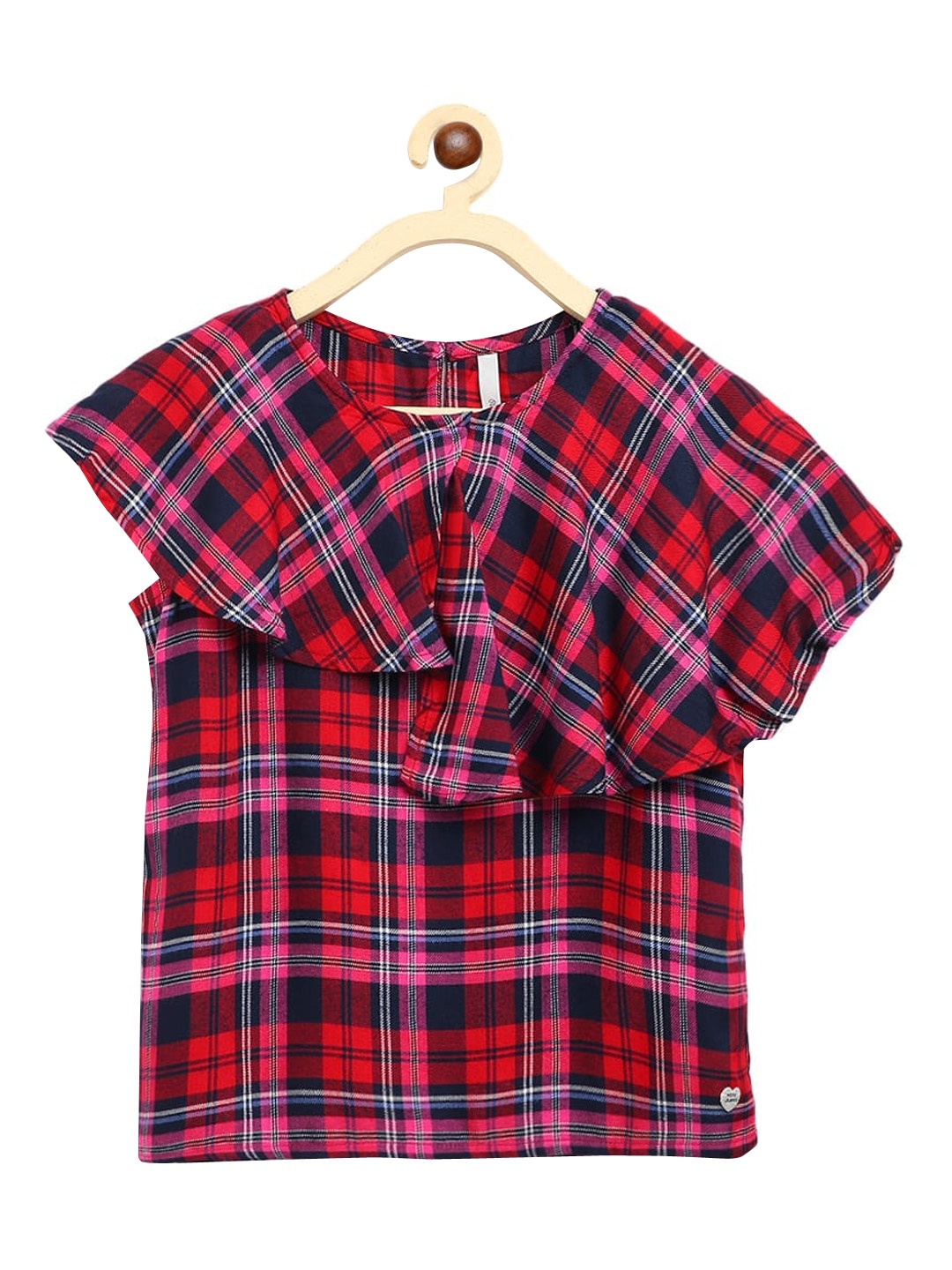 

Pepe Jeans Girls Pink Regular Fit Checked Casual Shirt