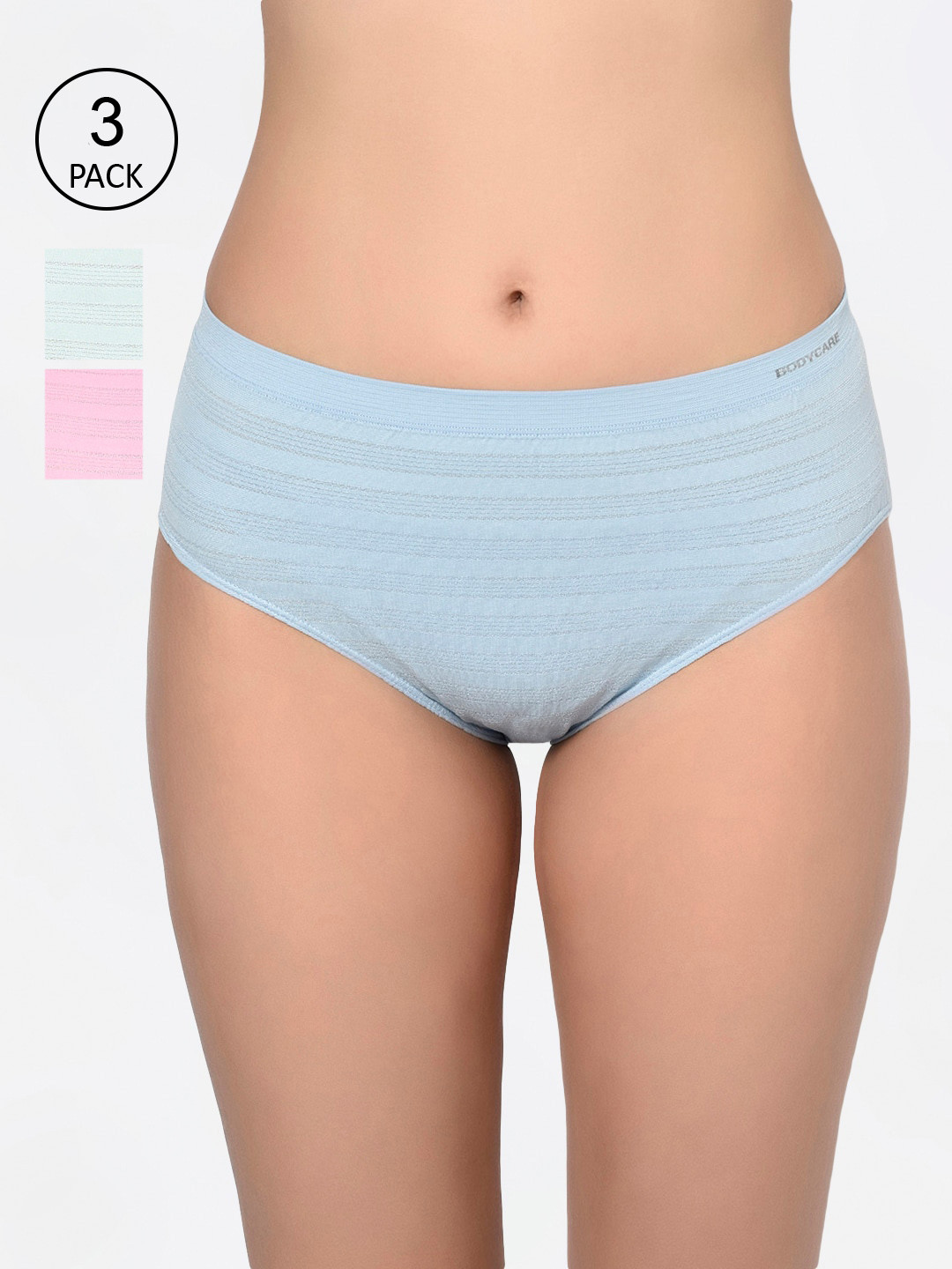 

Bodycare Women Pack Of 3 Assorted Hipster Briefs S-36