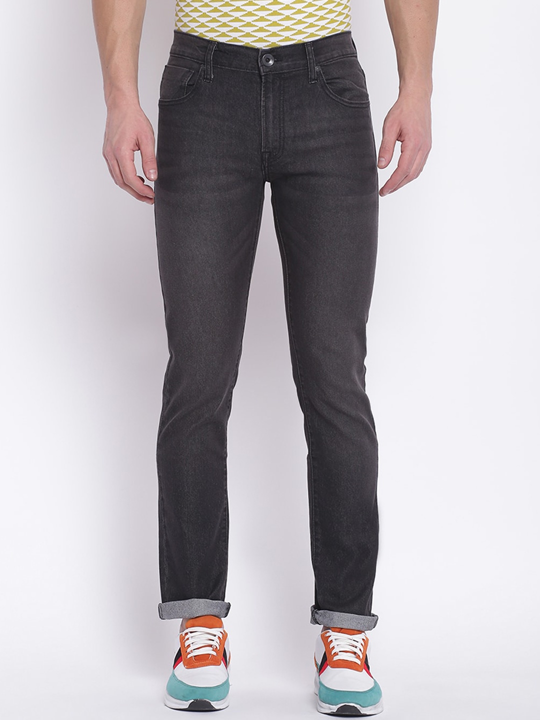 

Pepe Jeans Men Black Slim Fit Mid-Rise Clean Look Jeans