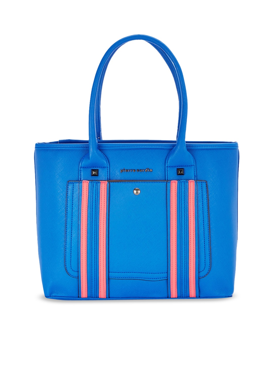 

pierre cardin Blue Striped Handheld Bag