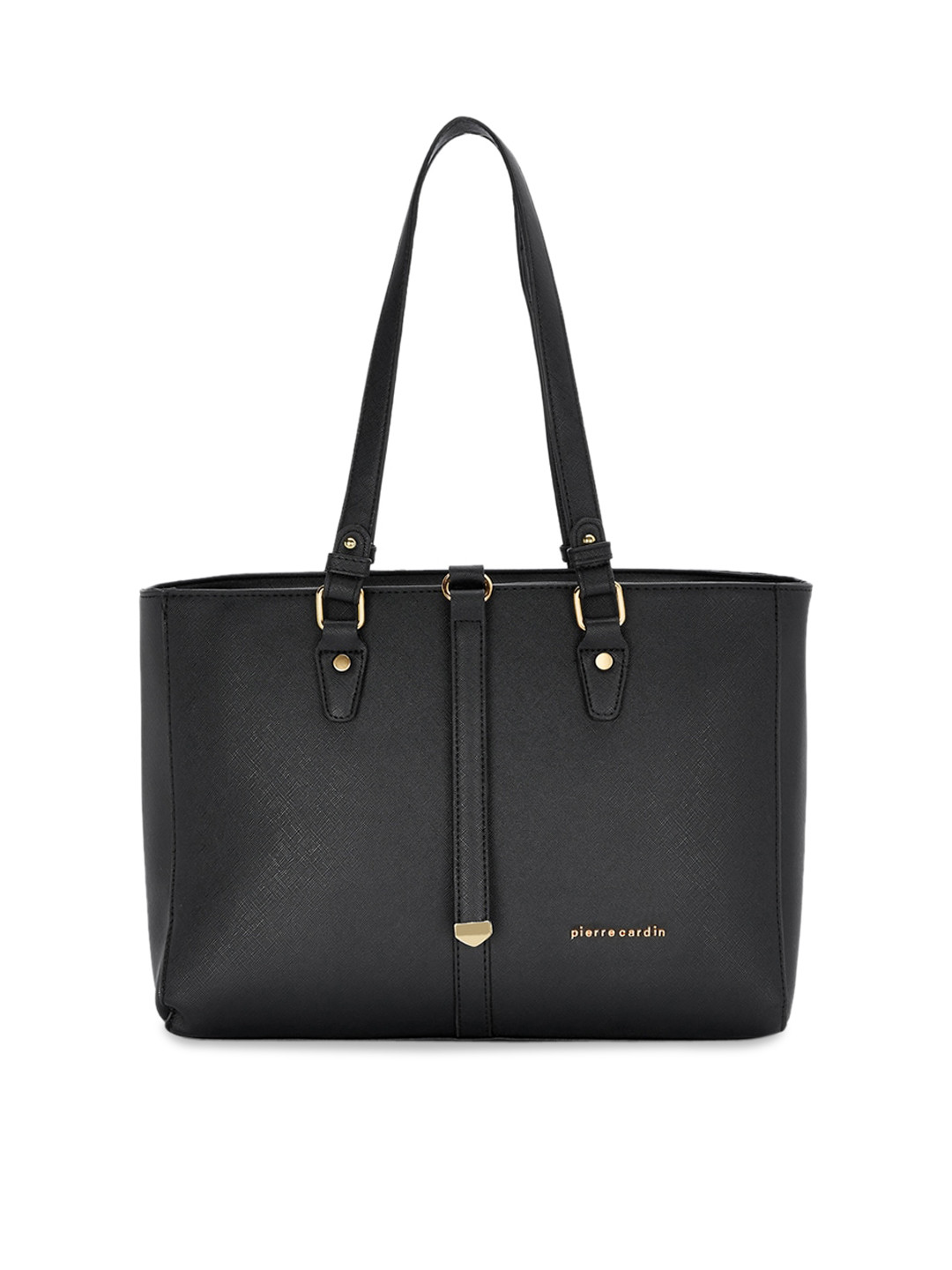 

pierre cardin Black Solid Handheld Bag