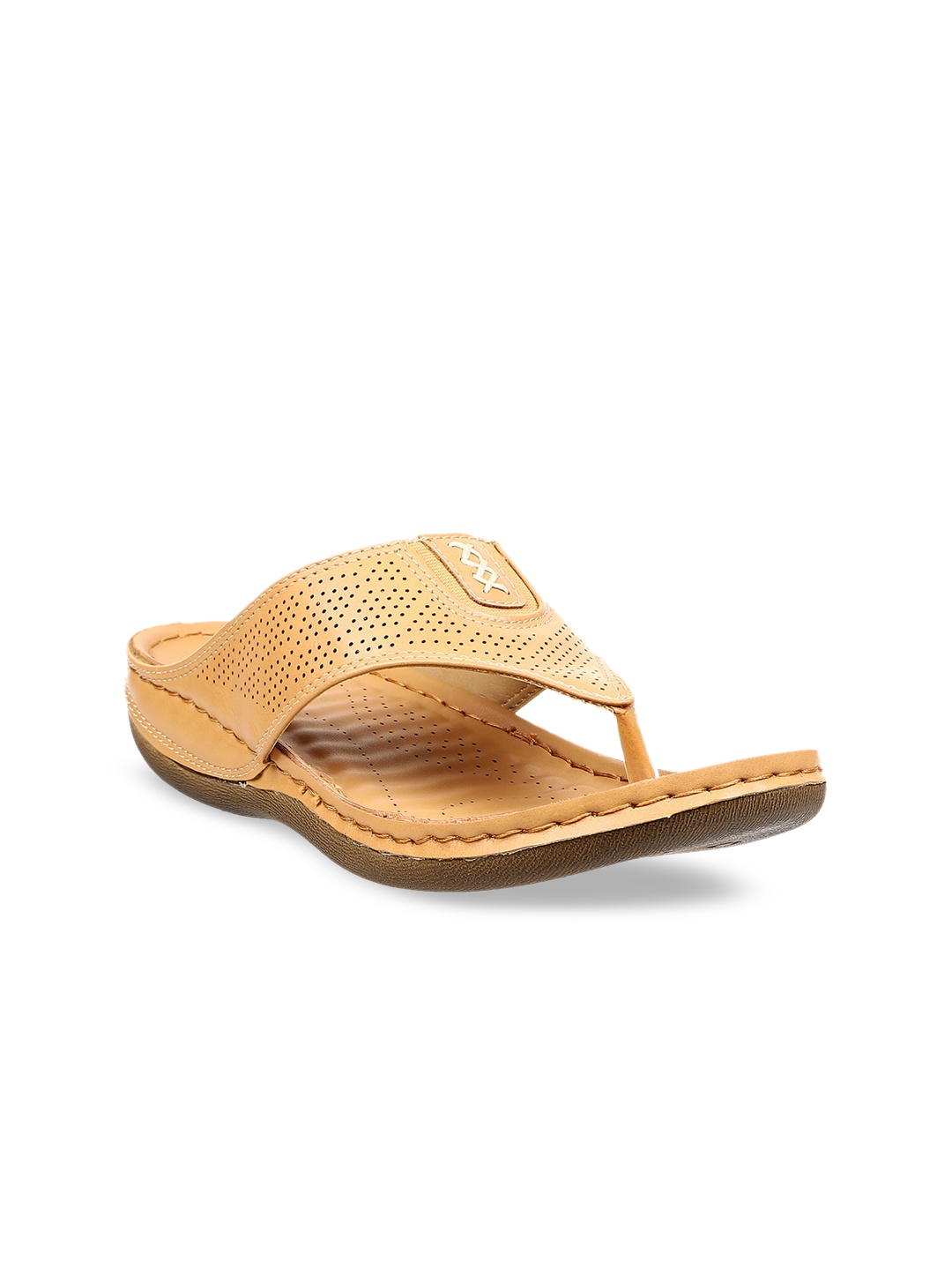 

Inblu Women Beige Embellished Open Toe Flats