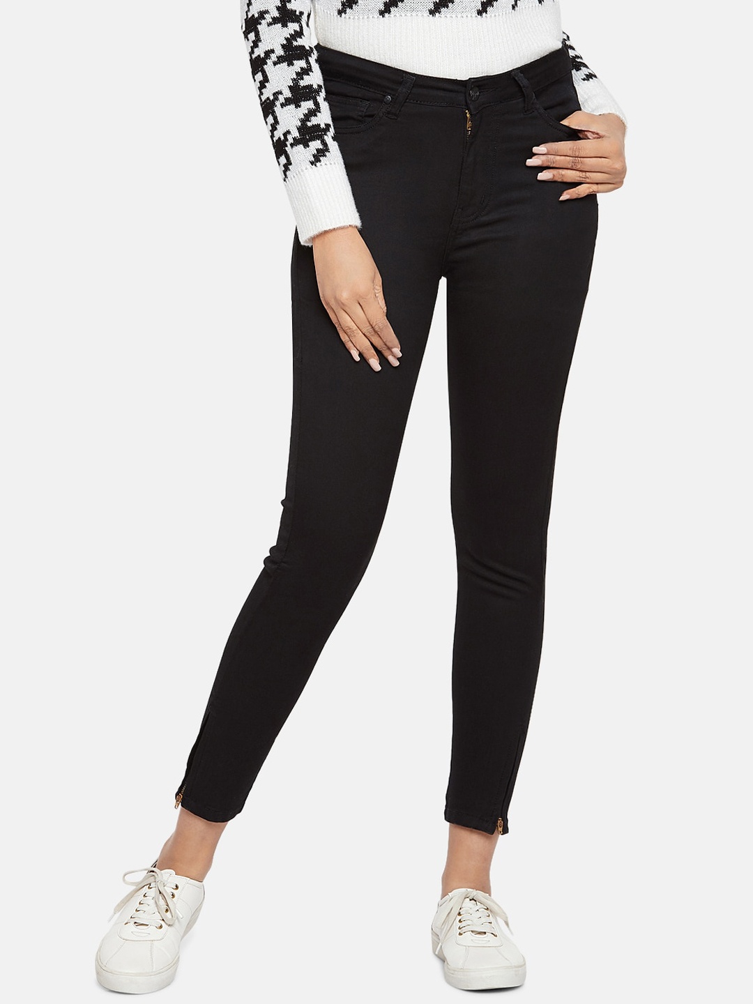 

People Women Black Slim Fit Jeans