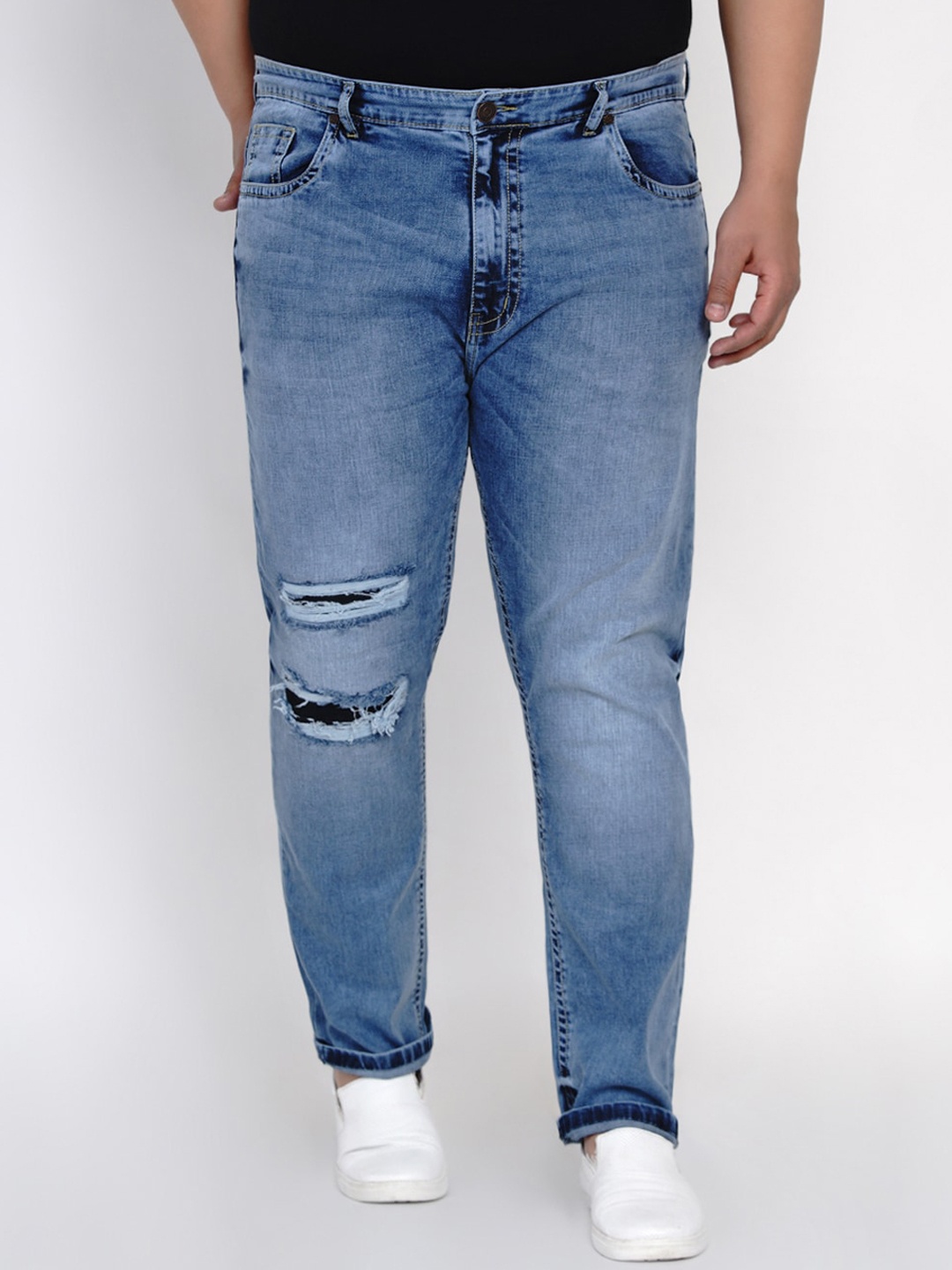 

John Pride Plus Size Men Relaxed Fit Jeans, Blue