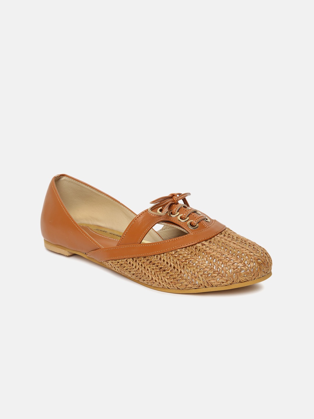 

Marc Loire Women Tan Brown Woven Design Ballerinas
