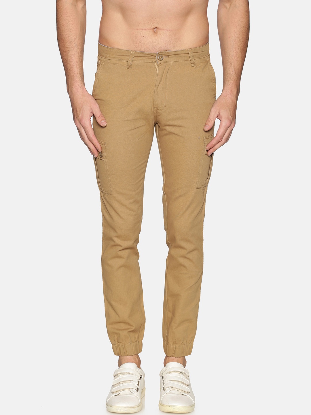 

Chennis Men Khaki Regular Fit Solid Joggers