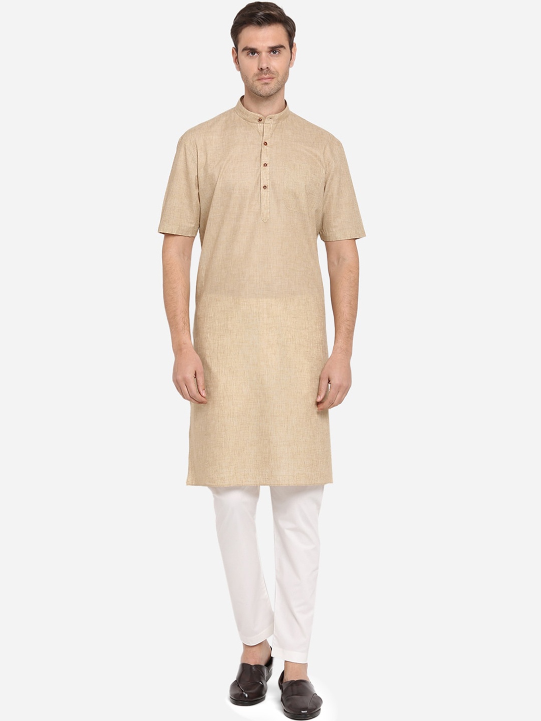 

Modi Kurta Beige Chikankari Kurta