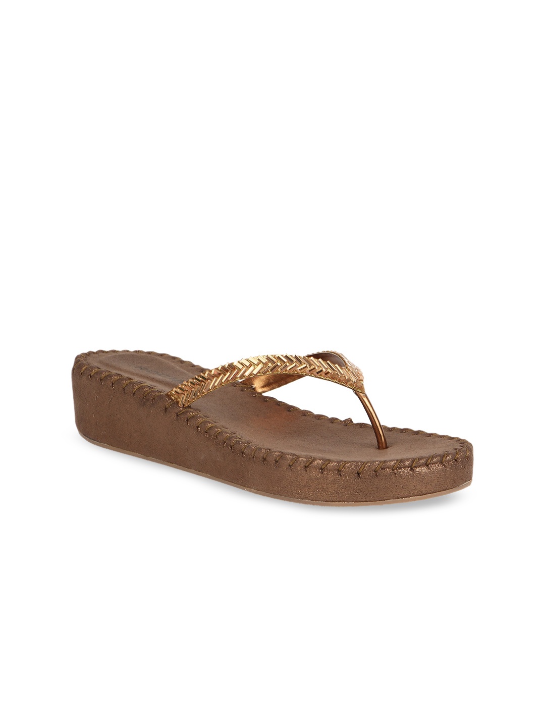 

Rocia Women Gold-Toned Solid Sandals