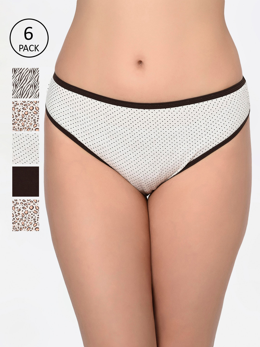 

Bodycare Women Pack Of 6 Assorted Bikini Briefs 3921