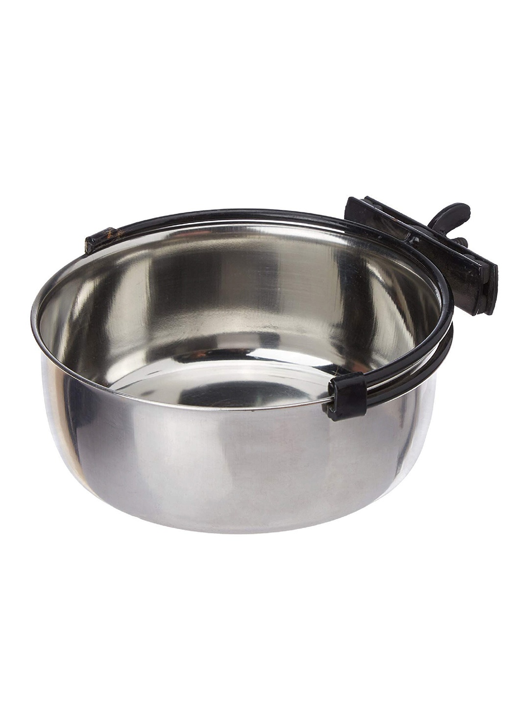 

PETS EMPIRE Silver-Toned Stainless Steel Bird Feeder Bowl With Screw