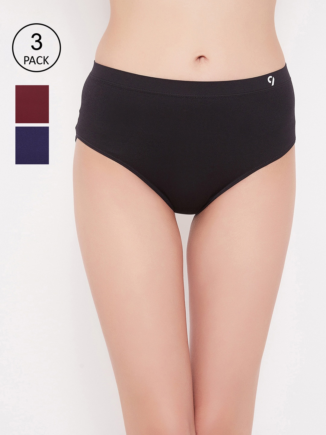 

C9 AIRWEAR Women Seamless Pack Of 3 Assorted Basic Briefs