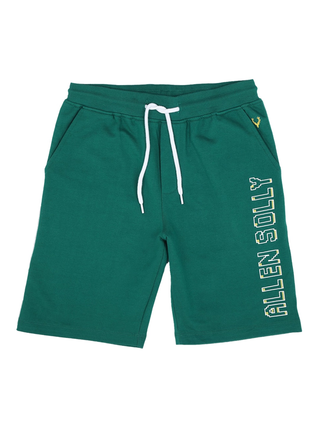 

Allen Solly Junior Boys Green Solid Regular Fit Regular Shorts