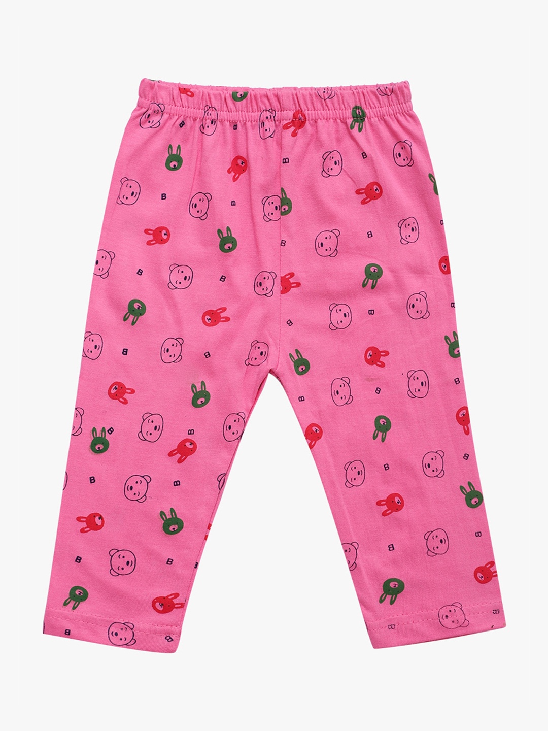 

DIAZ Infants Kids Pink & Red Printed Ankle-Length Leggings