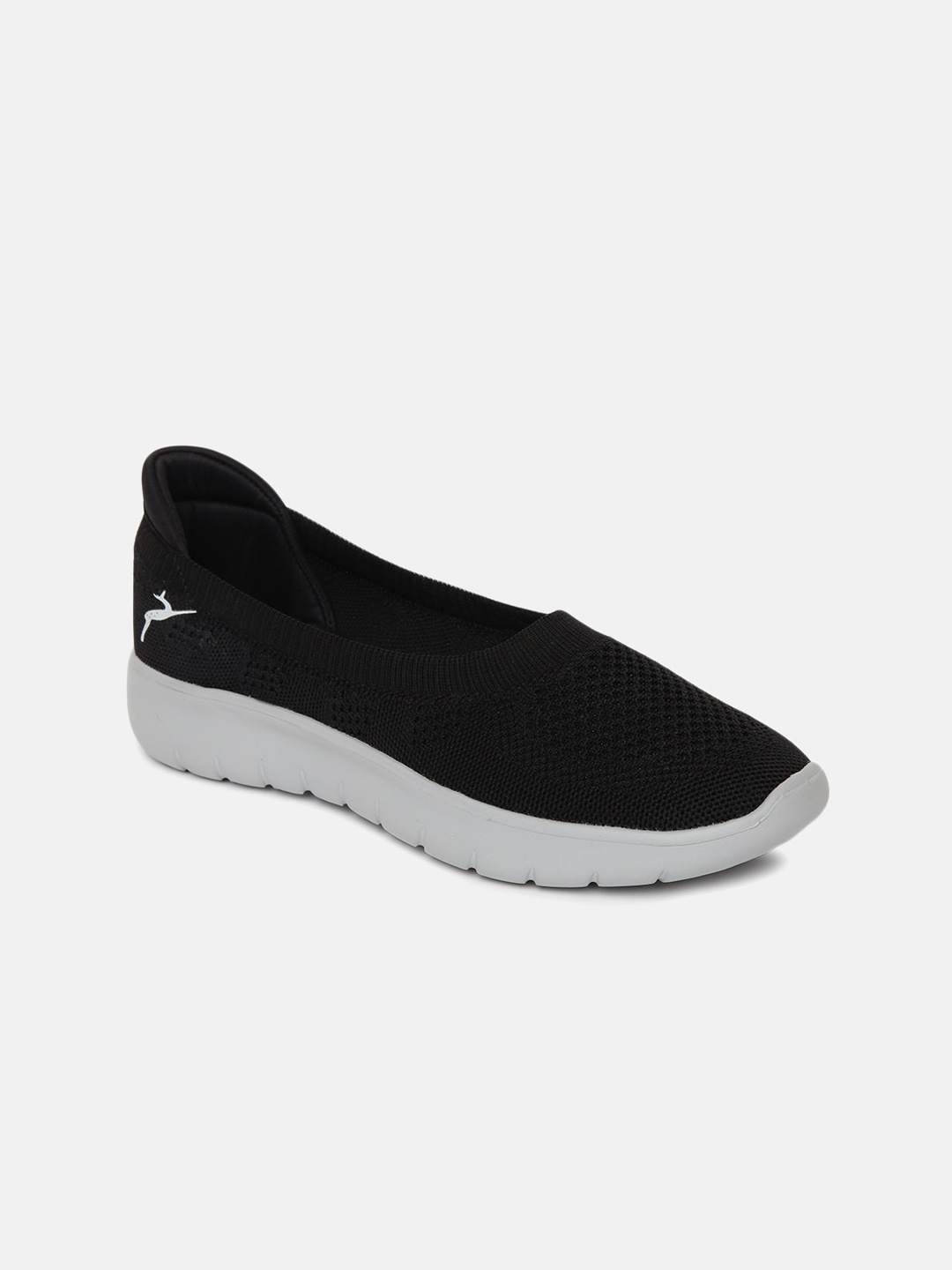 

Marc Loire Women Black Woven Design Fabric Slip-On Sneakers