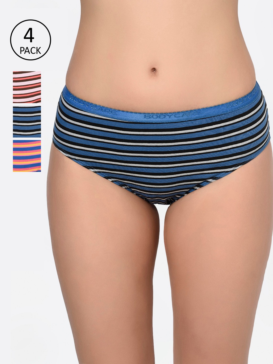 

Bodycare Women Pack Of 6 Assorted Hipster Briefs-9210