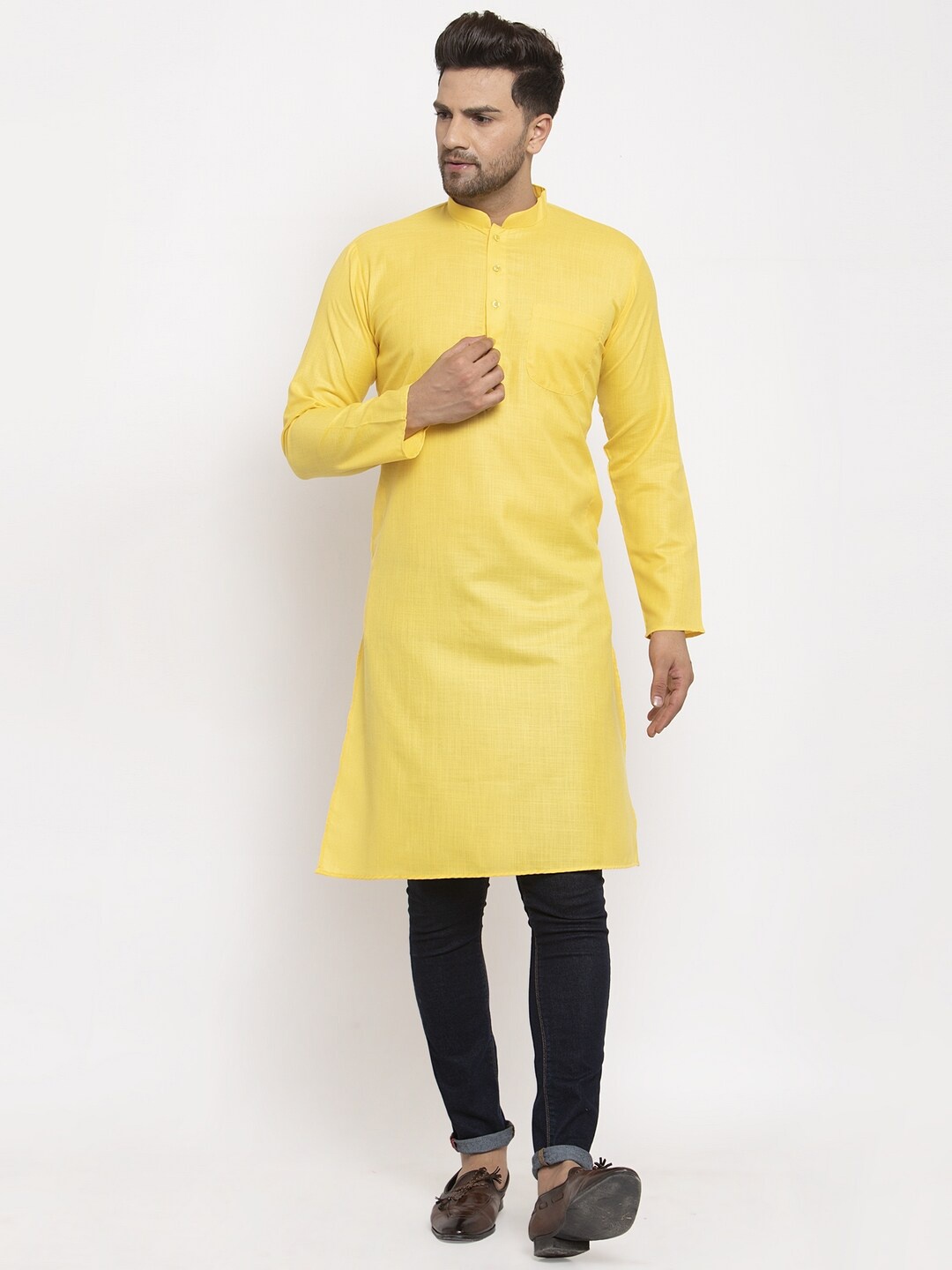

GRACIT Men Yellow Kurta