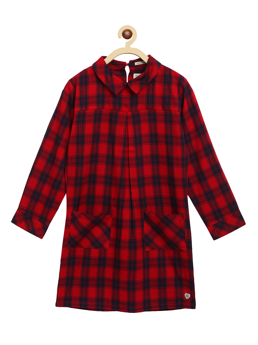 

Pepe Jeans Girls Red Checked Shirt Dress