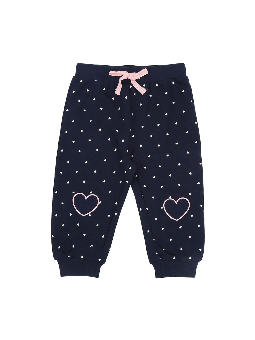 

Pantaloons Baby Girls Navy Blue Regular Fit Printed Joggers