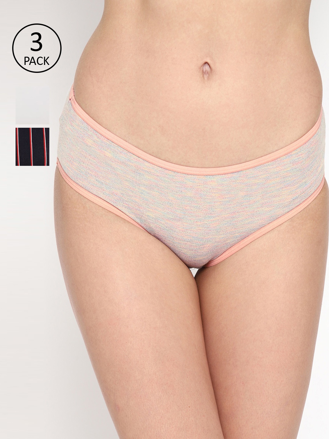 

Skidlers Women Pack Of 3 Assorted Hipster Briefs SKD-BRIEF-95-46-44-COMBO-3