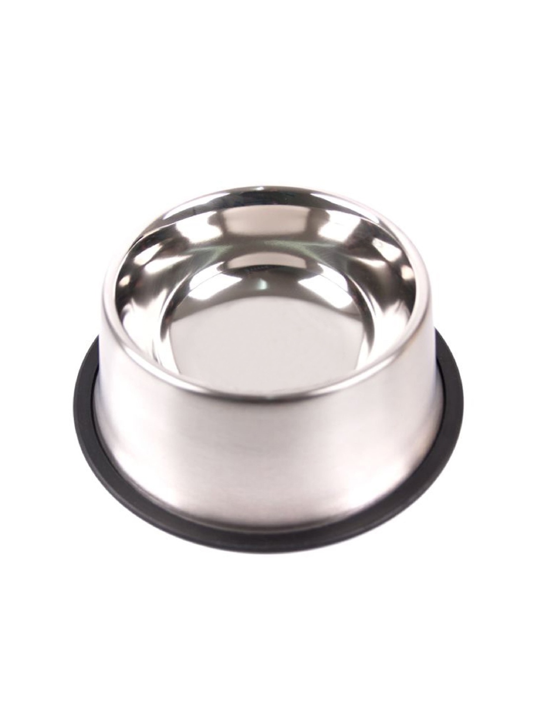 

PETS EMPIRE Silver-Toned Solid Stainless Steel Jumbo Non Skid Pet Bowl
