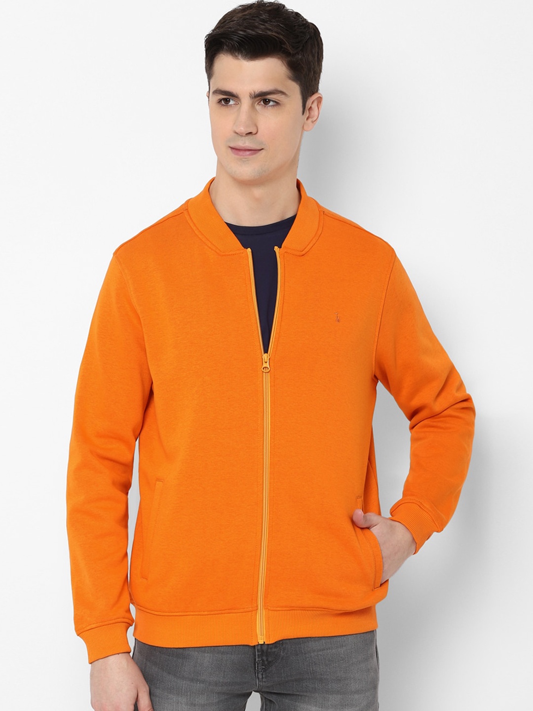 

SIMON CARTER LONDON Men Orange Solid Sweatshirt