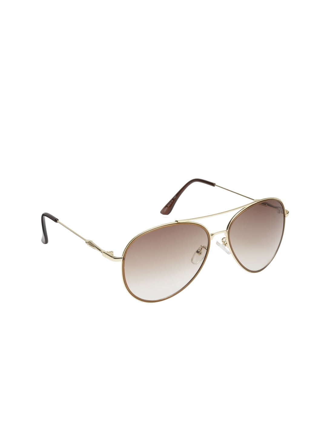 

Get Glamr Unisex UV Protected Aviator Sunglasses SG-UN-MT-253D-12, Brown