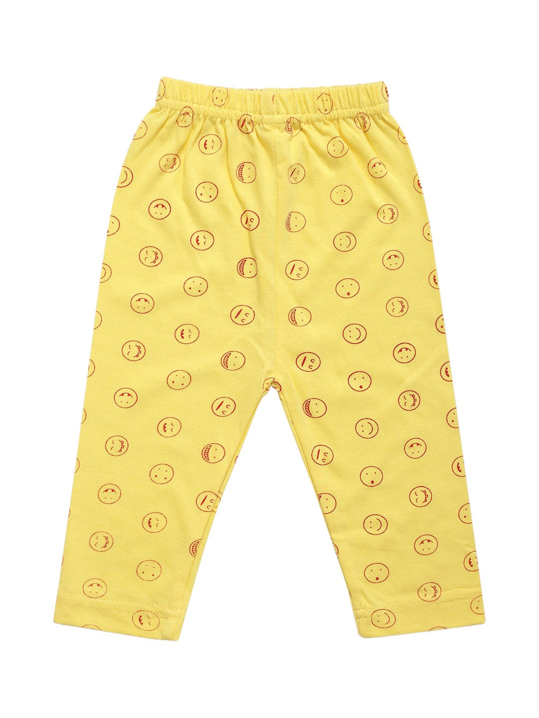 

DIAZ Infant Kids Yellow & Red Printed Ankle-Length Leggings