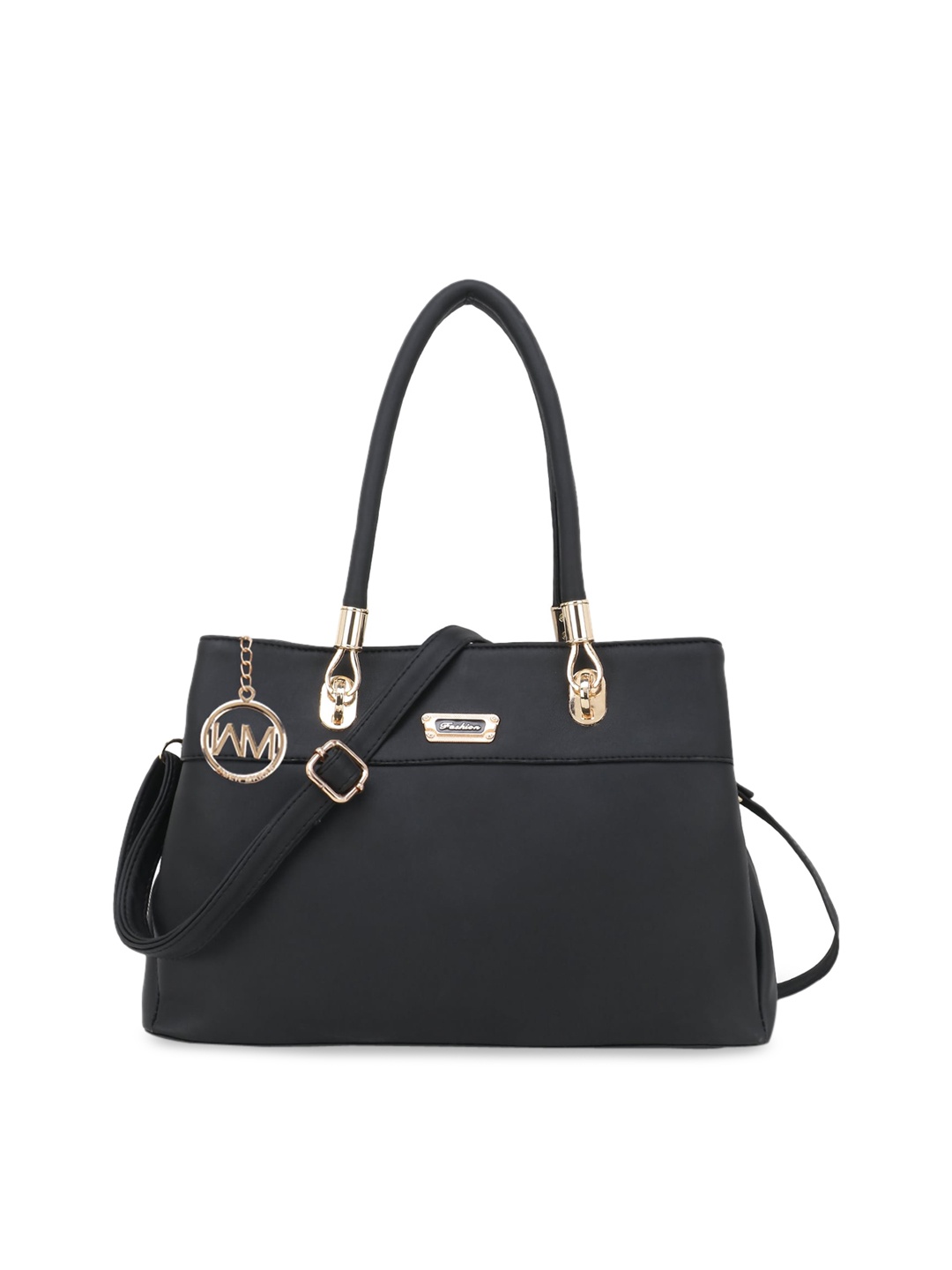 

WOMEN MARKS Black Solid Handheld Bag