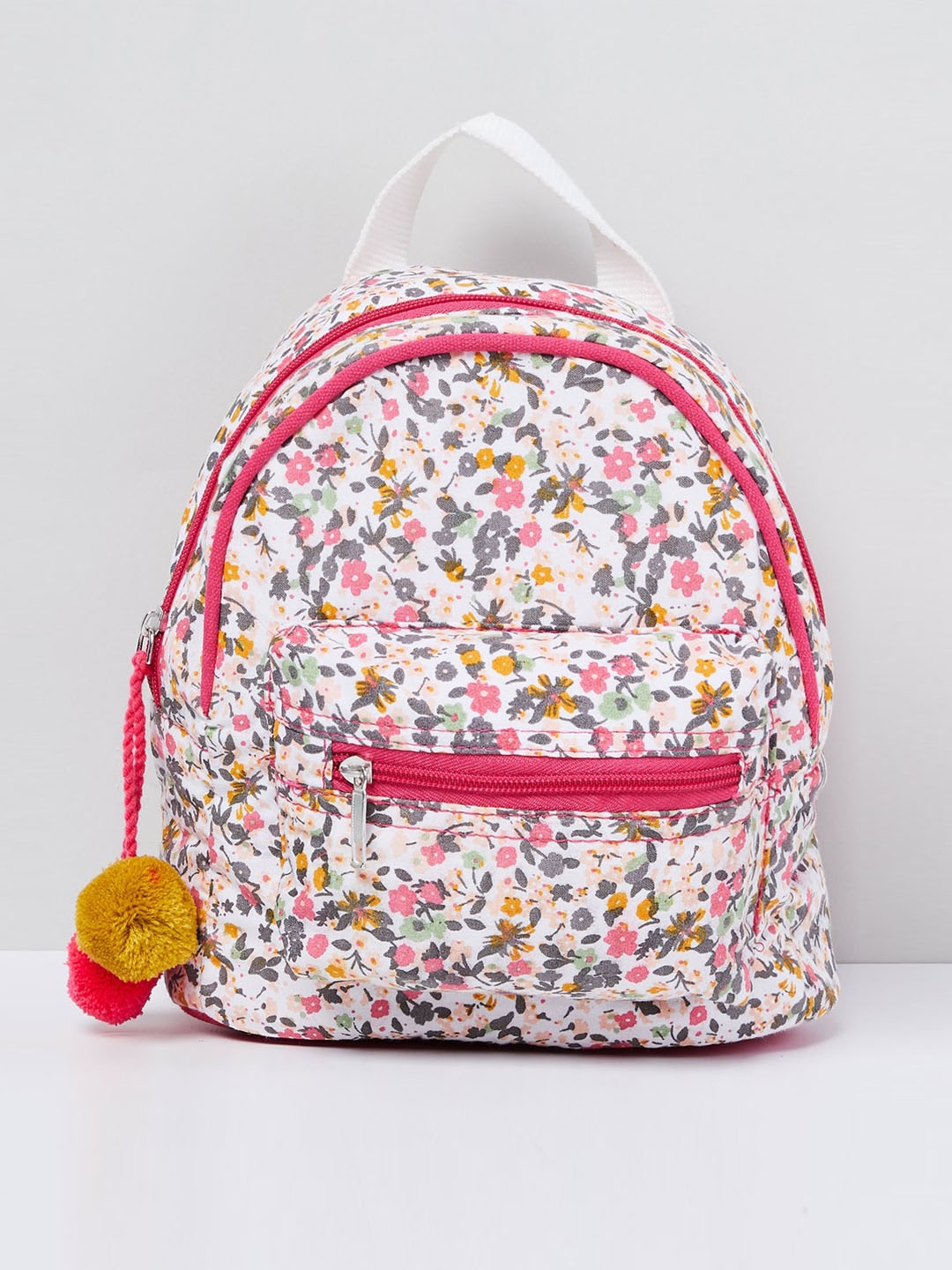 max Girls Off White Geometric Backpack
