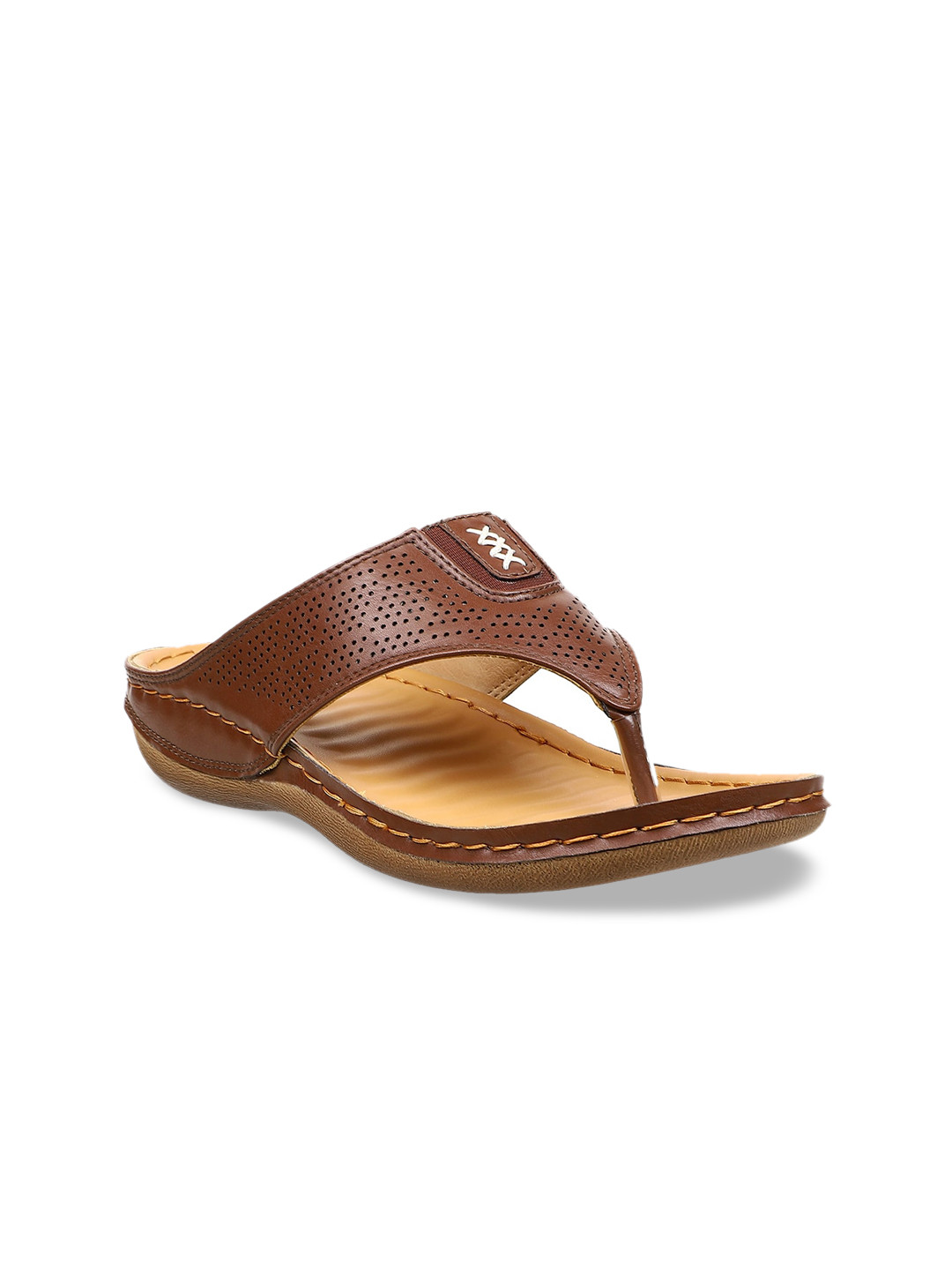 

Inblu Women Solid Lightweight & Anti Skid Open Toe Flats, Brown