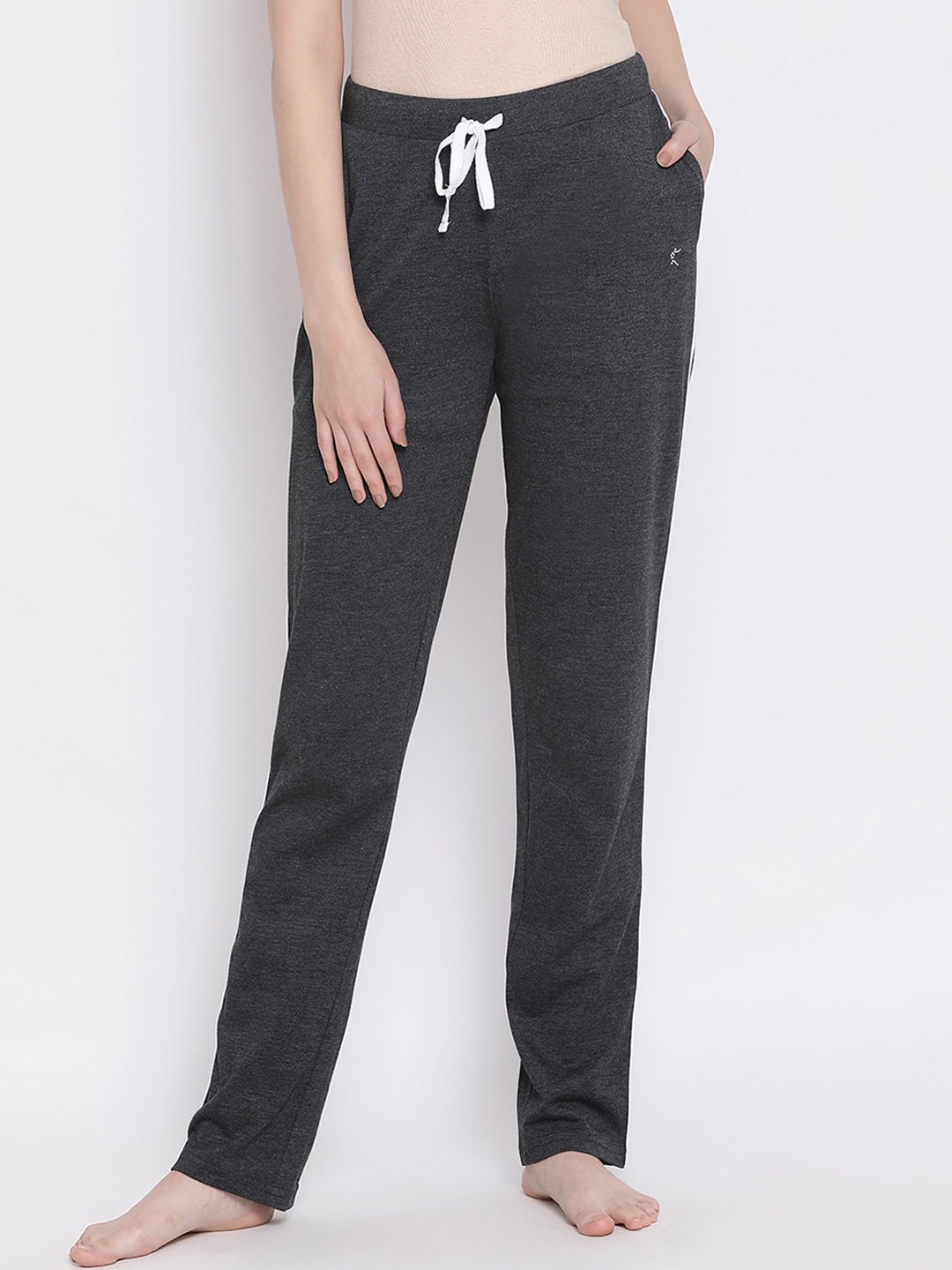

Kanvin Women Charcoal Grey Solid Lounge Pants