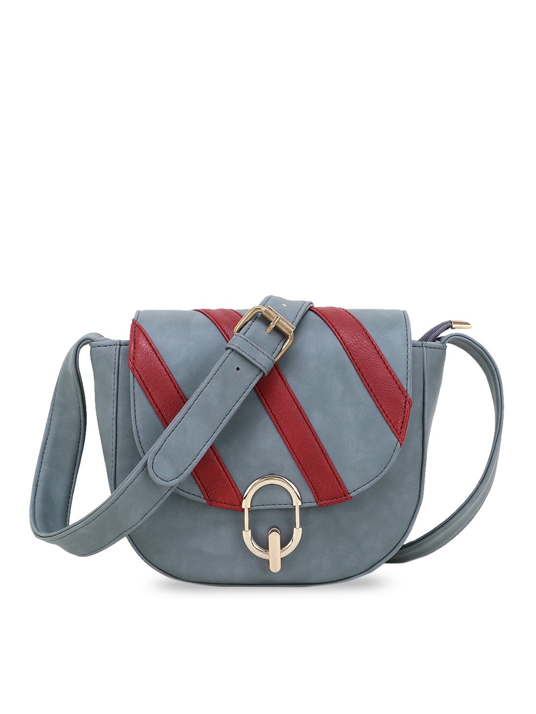 

WOMEN MARKS Grey Colourblocked Sling Bag