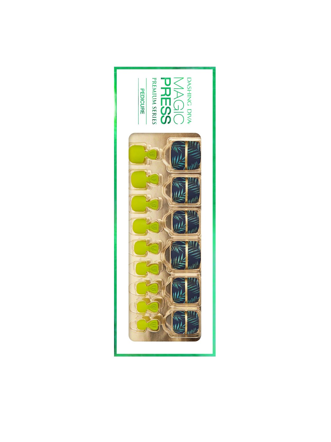 

Dashing Diva Green Magic Press Vamos Artificial Nails, Blue