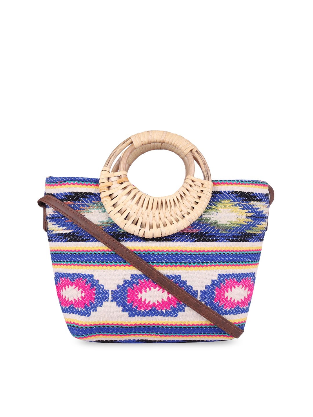 

ASTRID Women Blue Textured Handheld Bag
