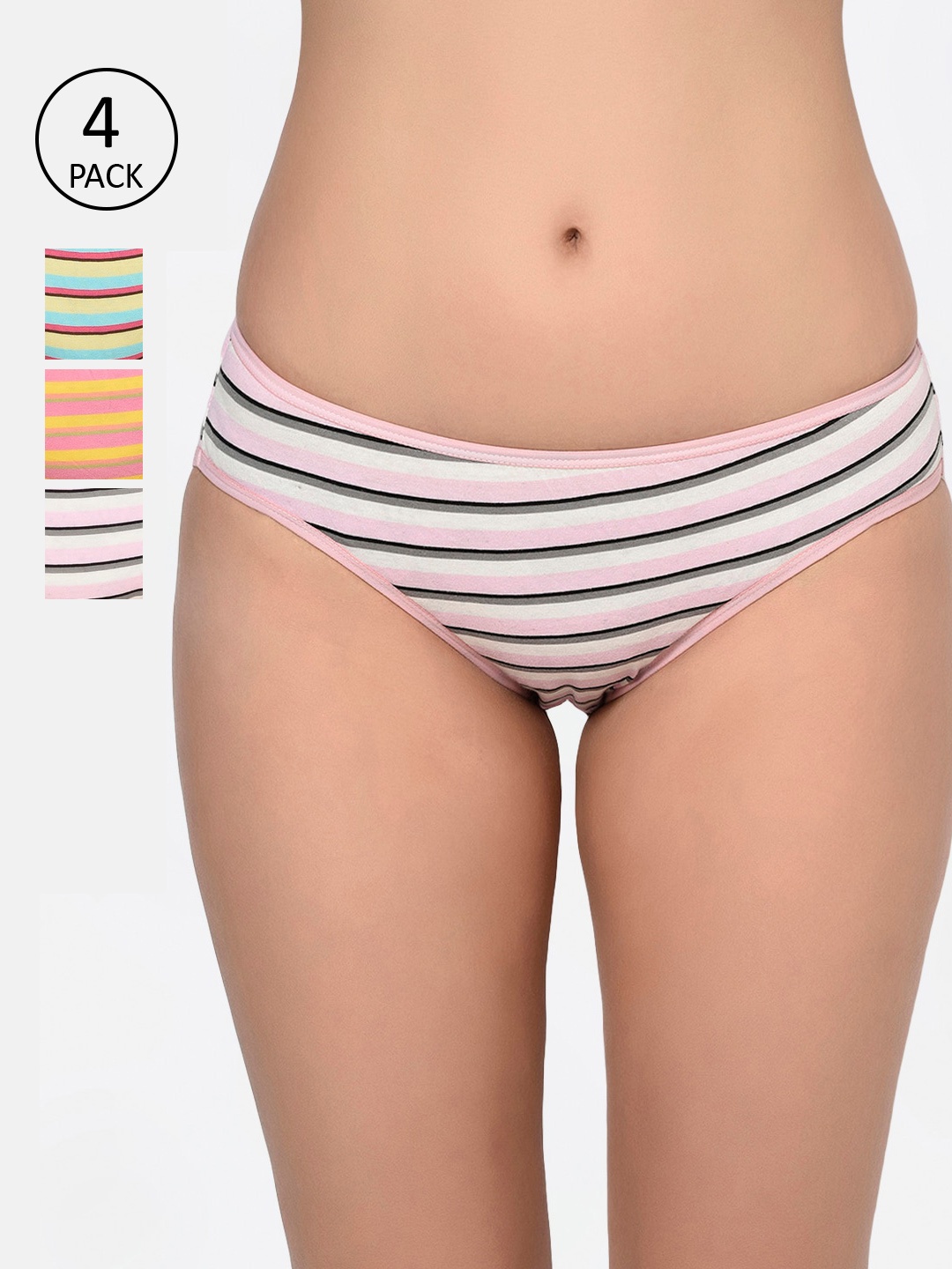 Bodycare Women Pack Of 6 Assorted Hipster Briefs 9455