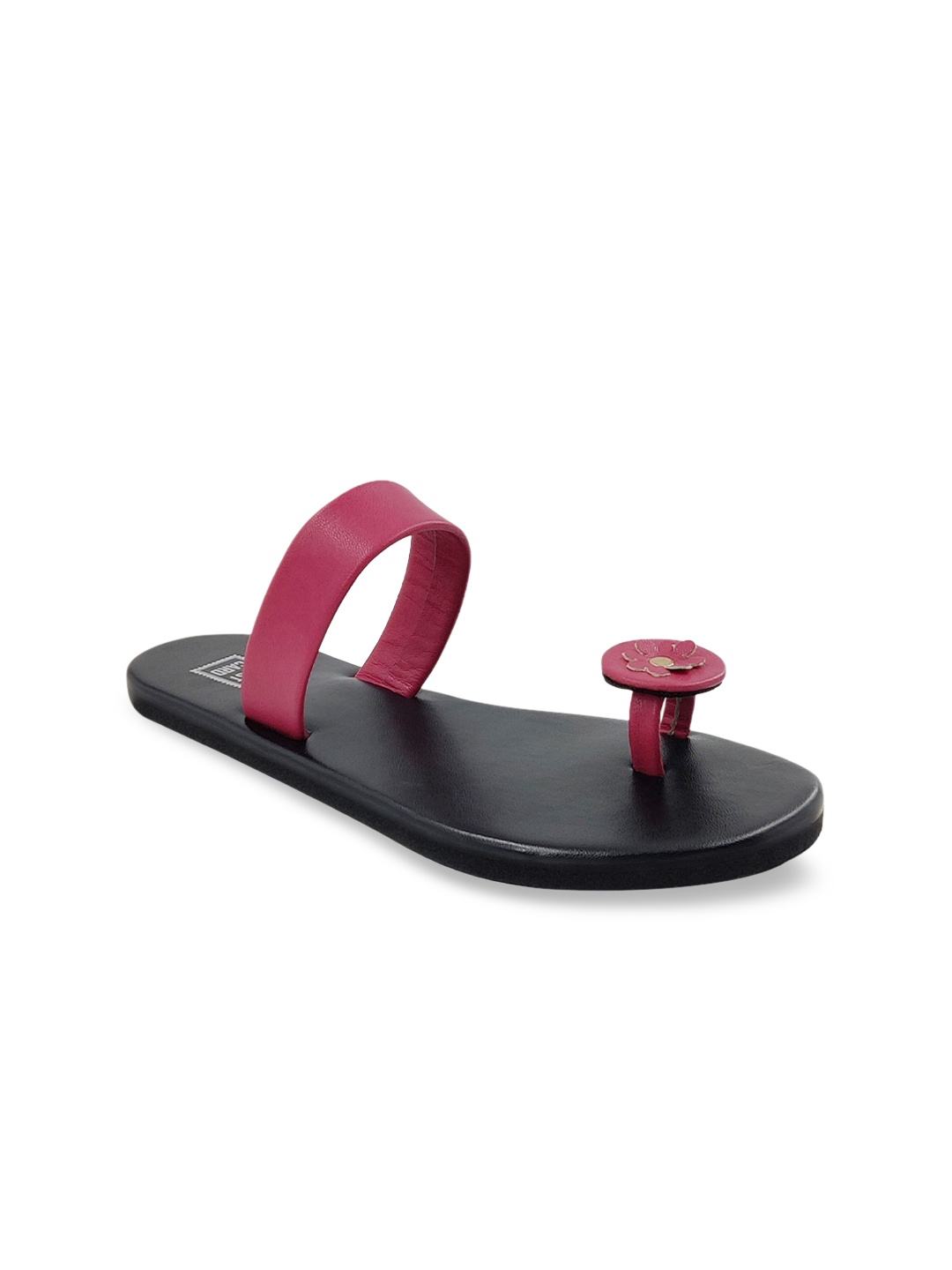 

POSTCARD Women Black Colourblocked One Toe Flats