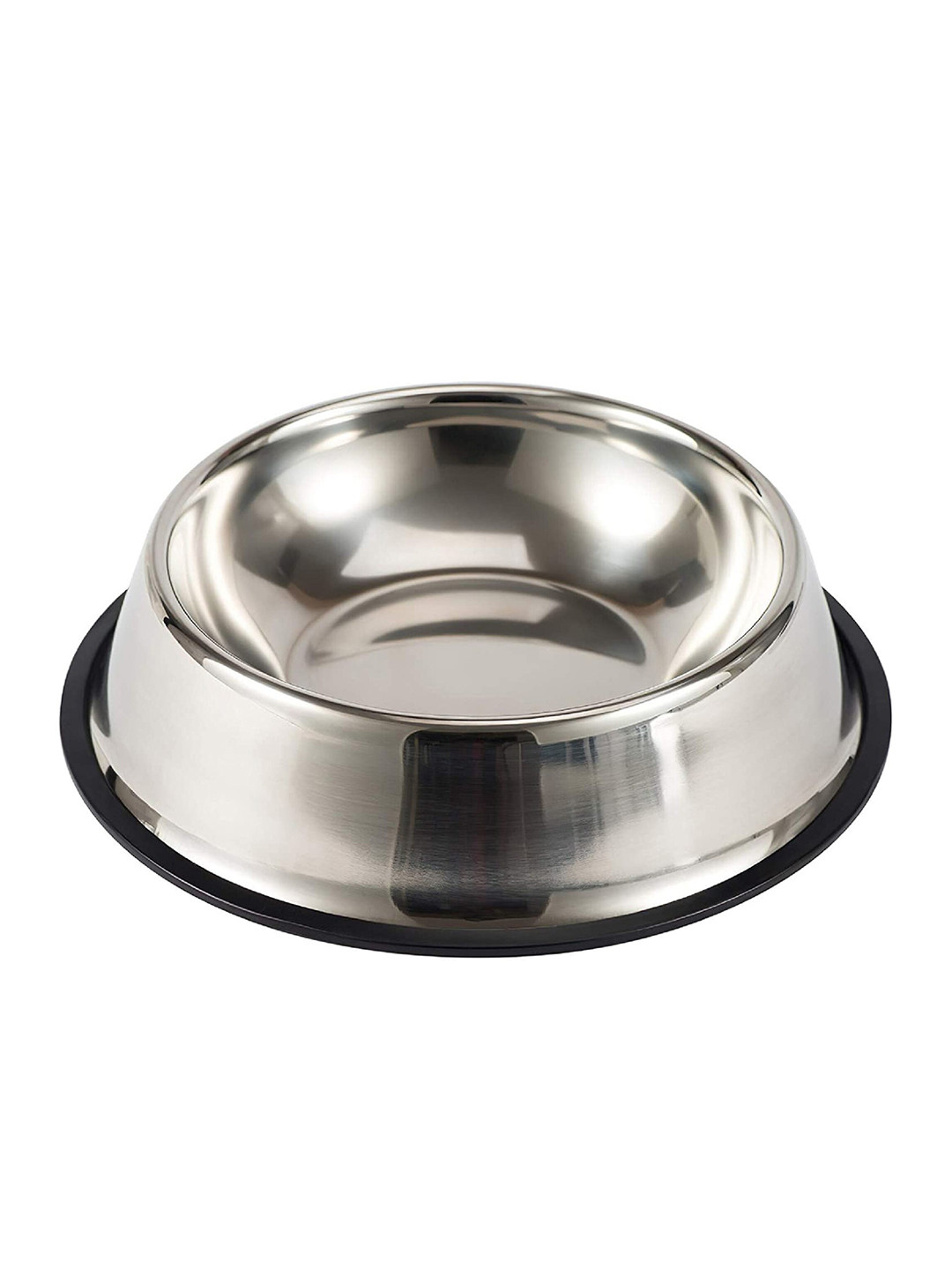 

PETS EMPIRE Silver-Toned Anti-Skid Dog Feeding Bowl 1600ml