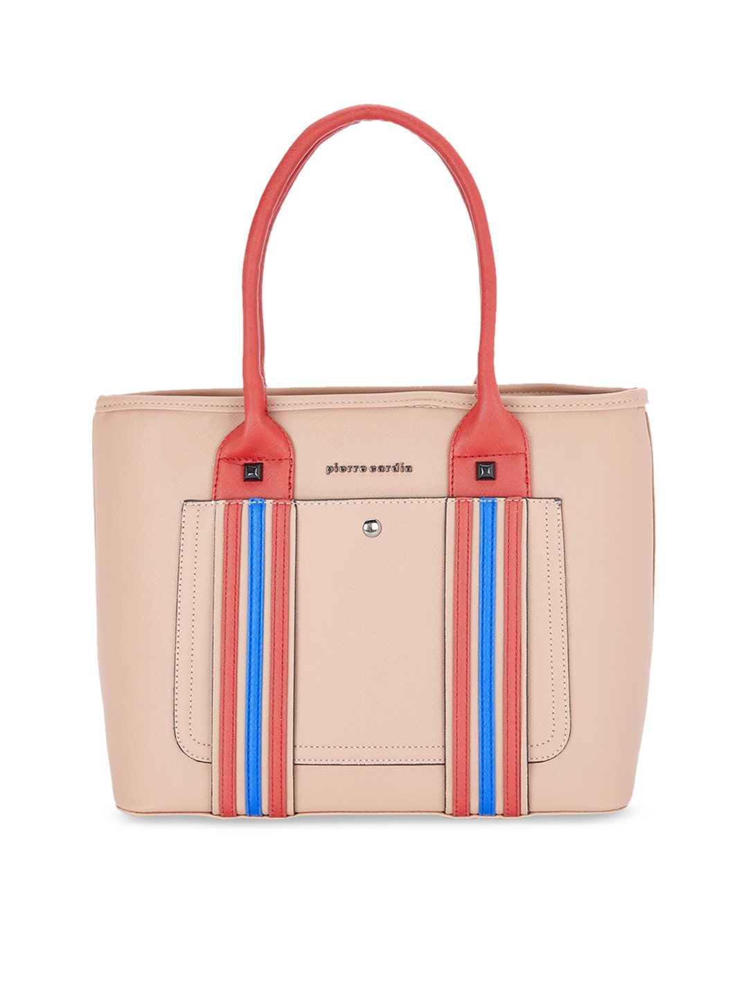 

pierre cardin Beige Striped Handheld Bag
