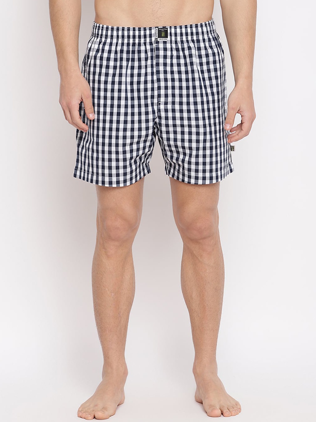 

La Intimo Men Black & White Checked Boxer LI6ILBD040
