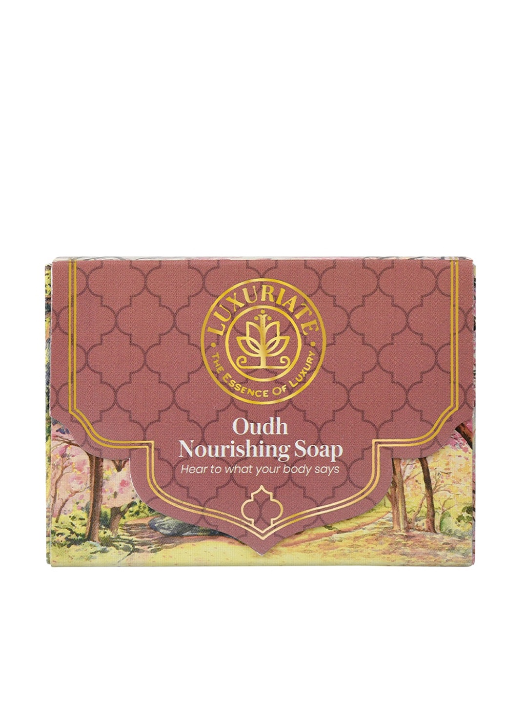LUXURIATE Unisex Naturally Oudh Nourashing Winter Soap, Mauve