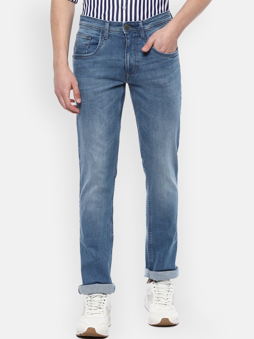 

V Dot Men Blue Slim Fit Jeans