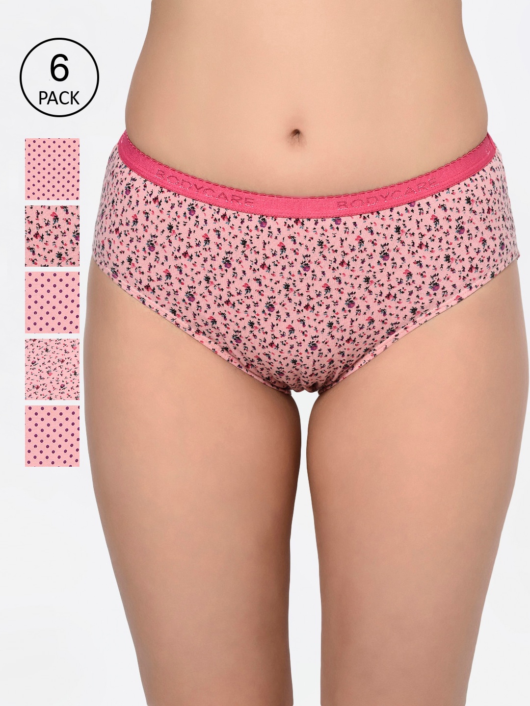 

Bodycare Women Pack Of 6 Assorted Hipster Briefs-1105