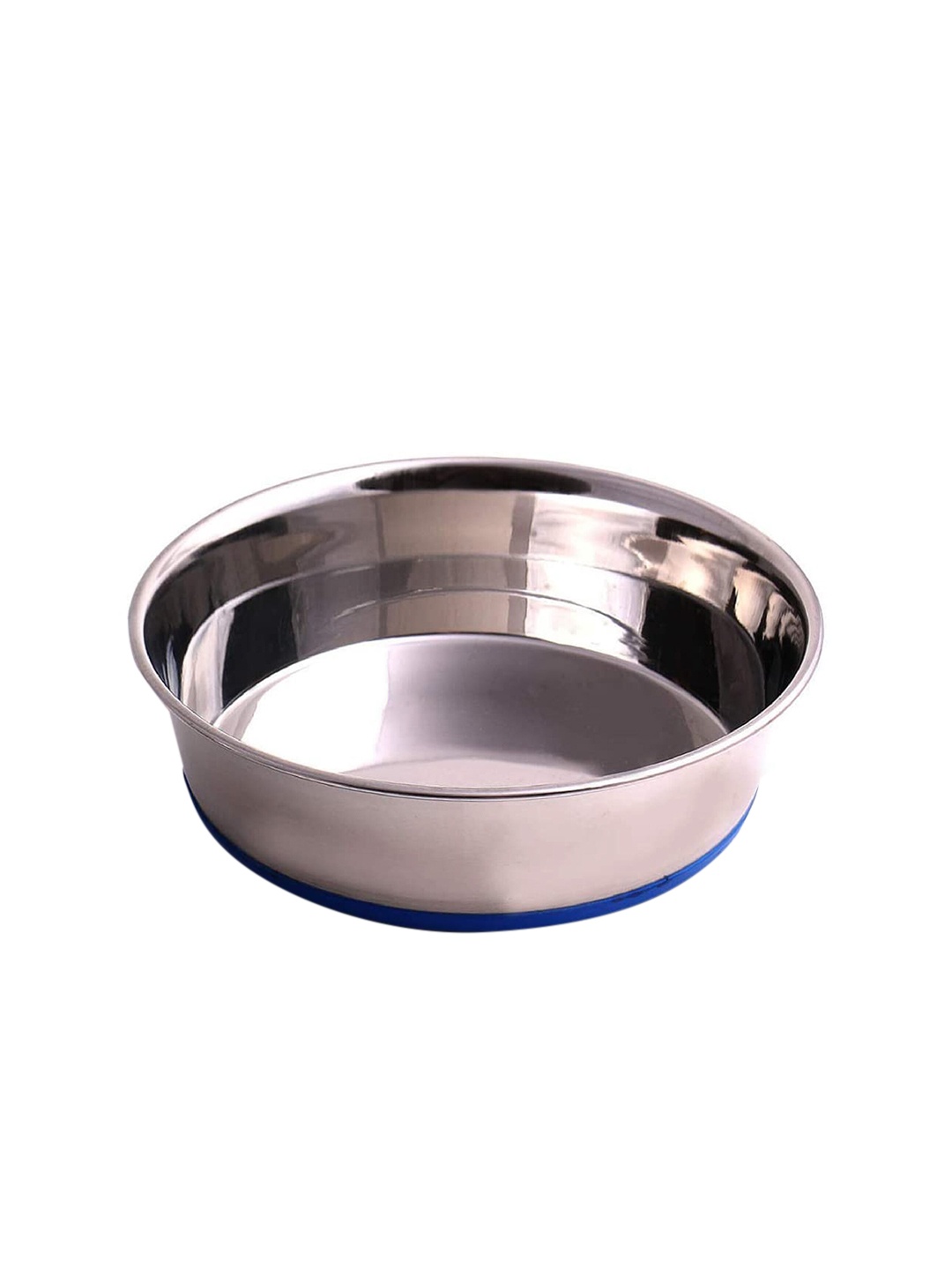 

PETS EMPIRE Silver-Toned Anti-Skid Dog Feeding Bowl 900ml