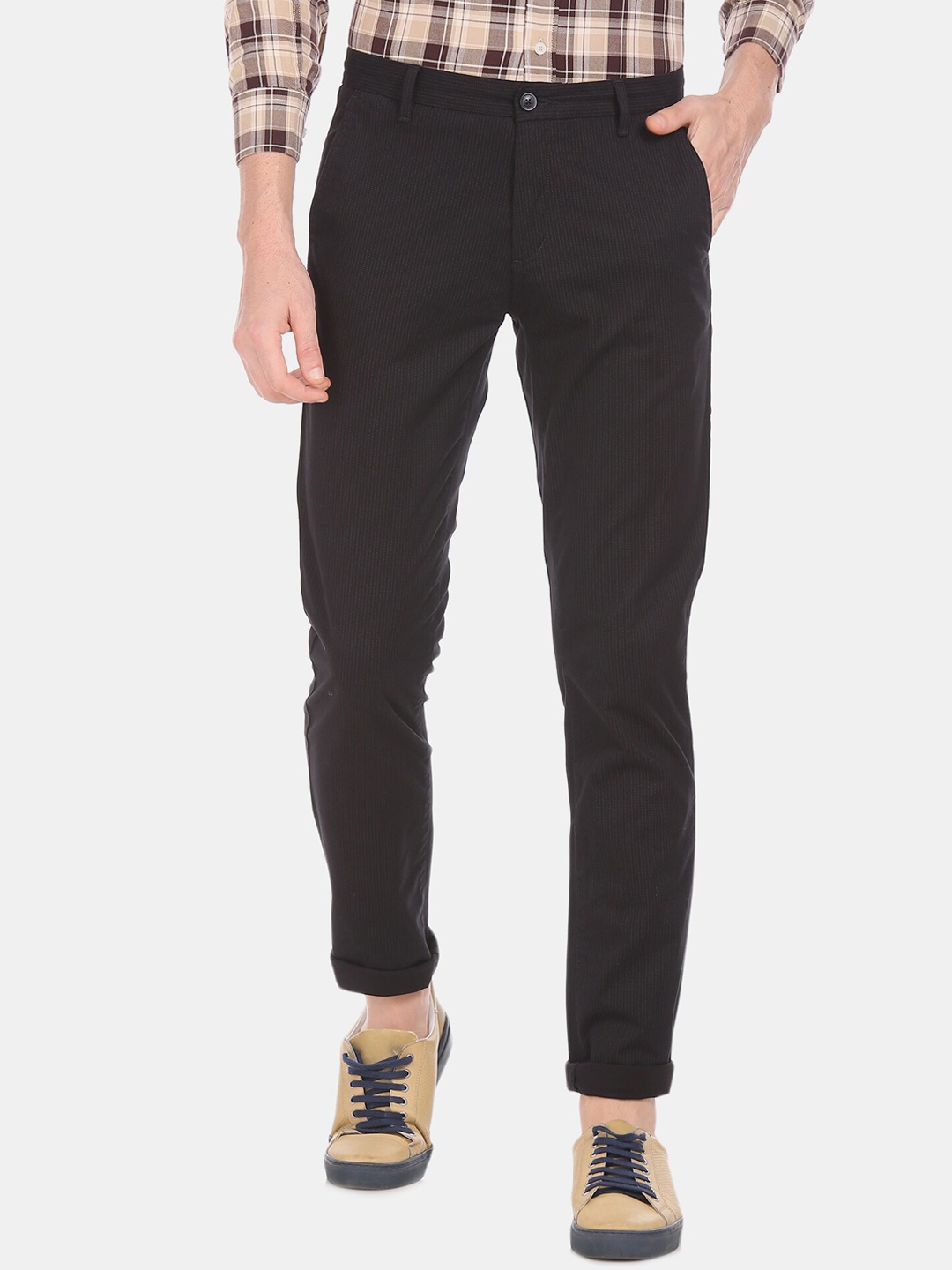 

Arrow Sport Men Brown Regular Fit Solid Regular Trousers