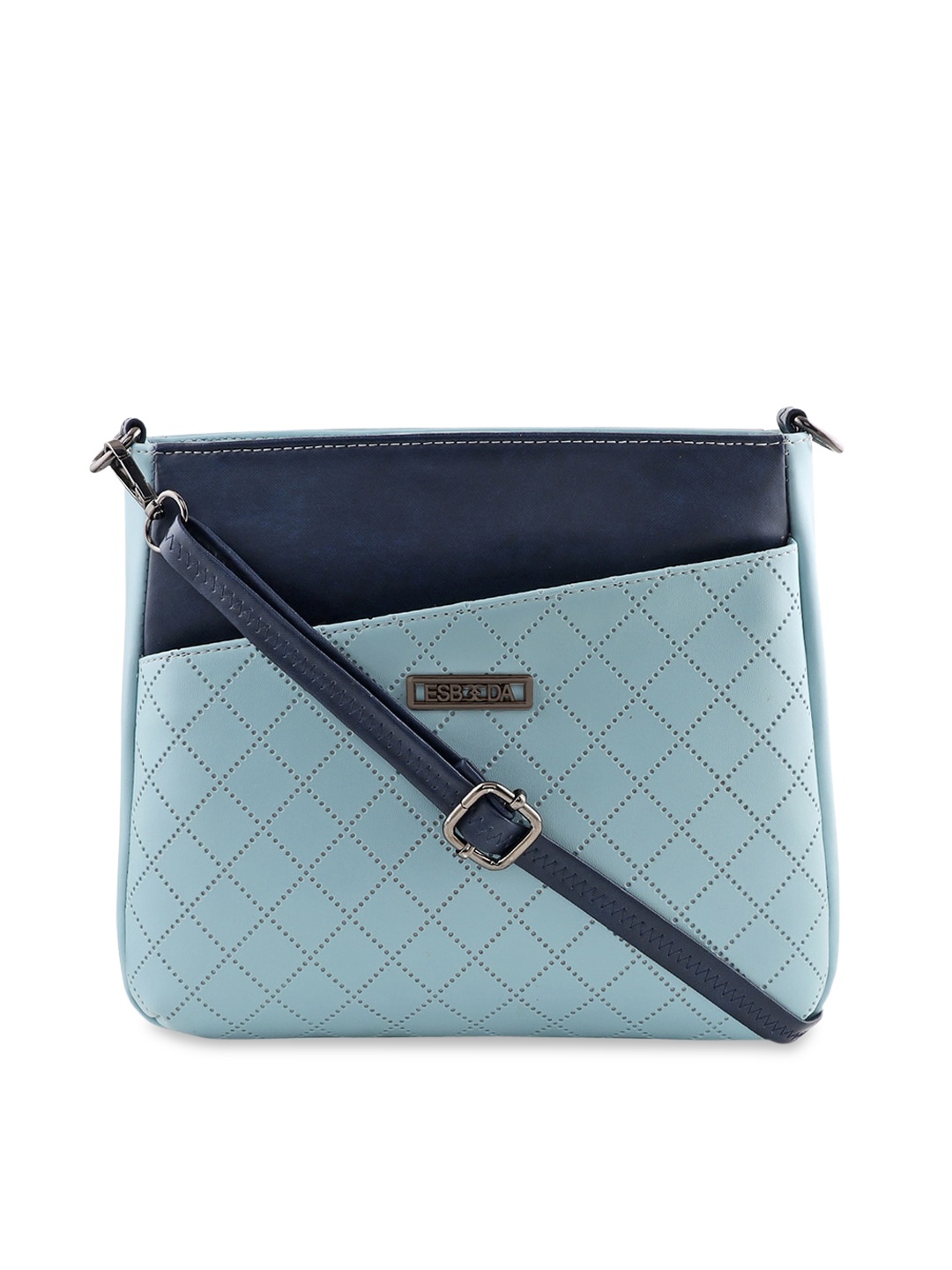 

ESBEDA Blue Textured Sling Bag