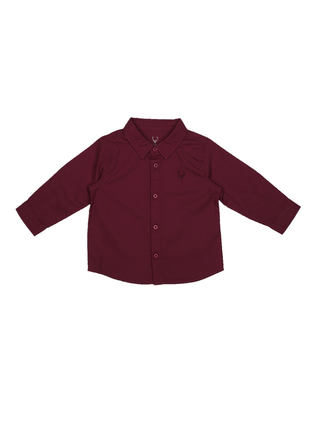 

Allen Solly Junior Boys Maroon Regular Fit Self Design Cotton Casual Shirt
