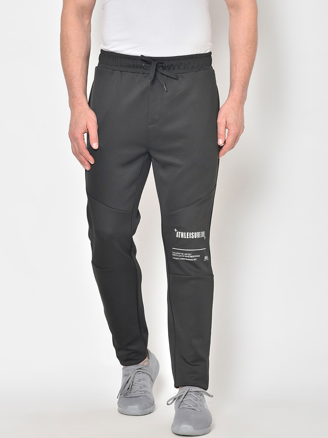 

PERFKT-U Men Black Cut and Sew Stretchable Hydra-Cool Technology Track Pants