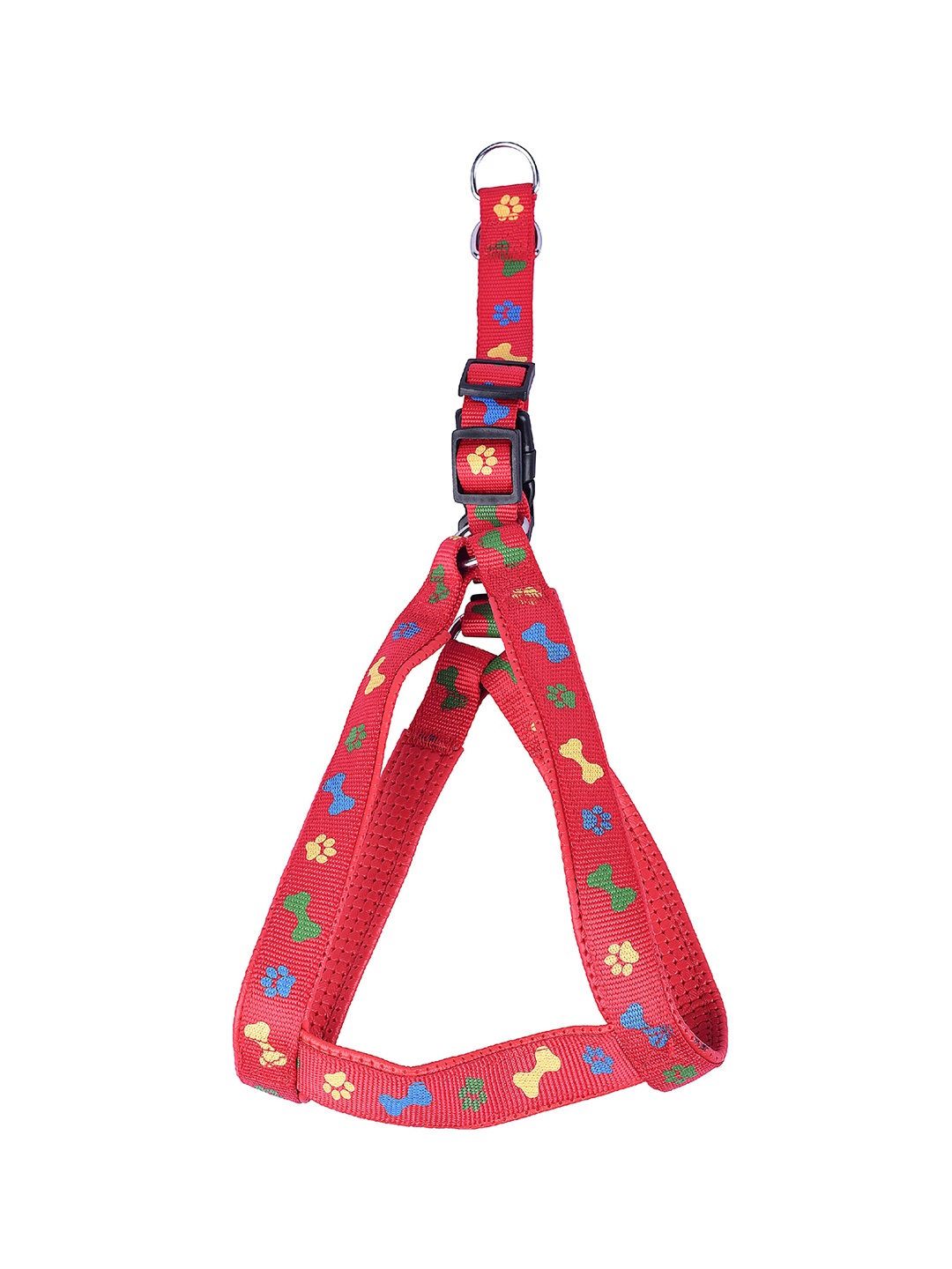 

PETS EMPIRE Red & Yellow Self Design Dog Harness