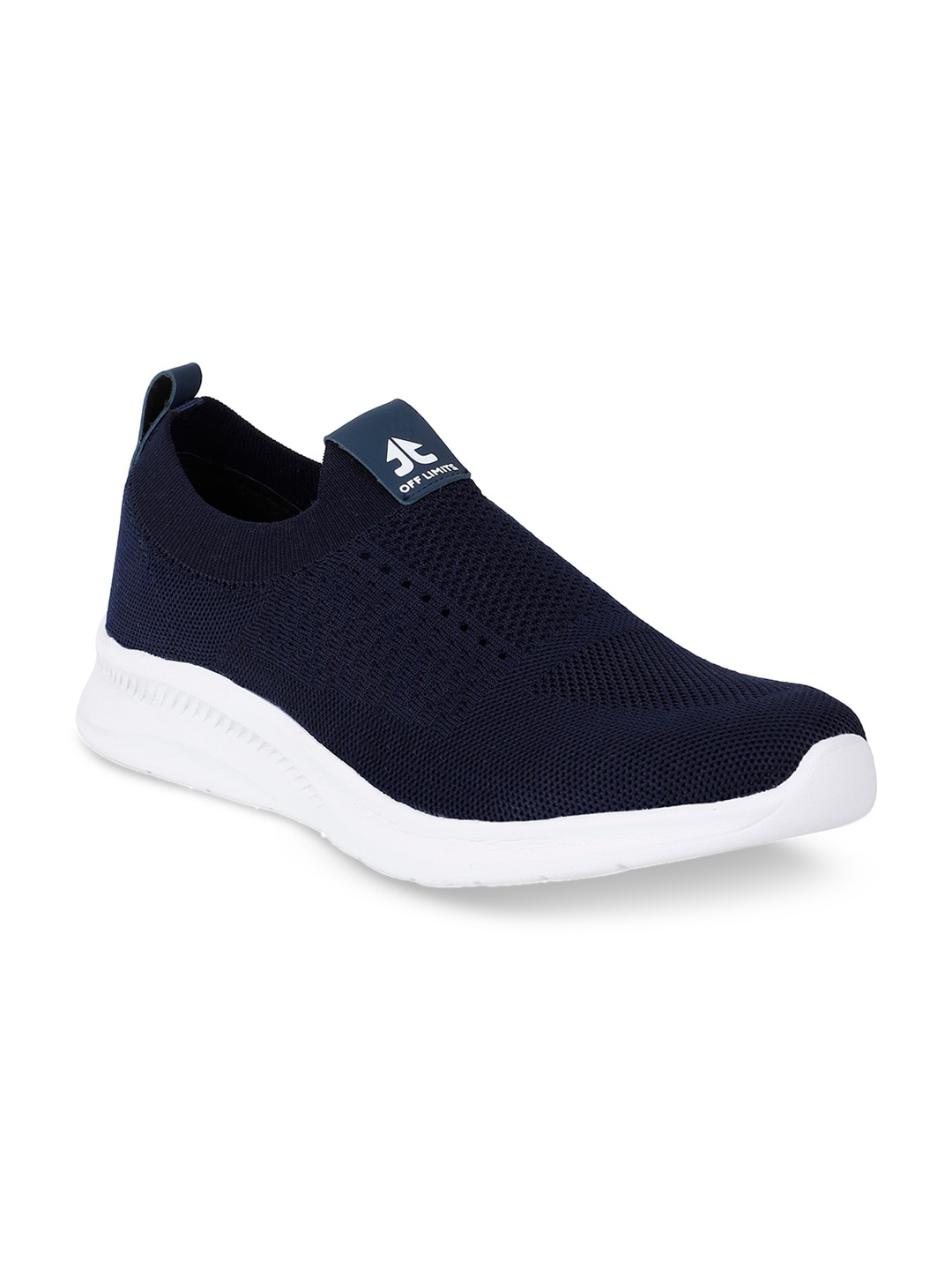 

OFF LIMITS Men Navy Blue Mesh Mid-Top Walking Shoes