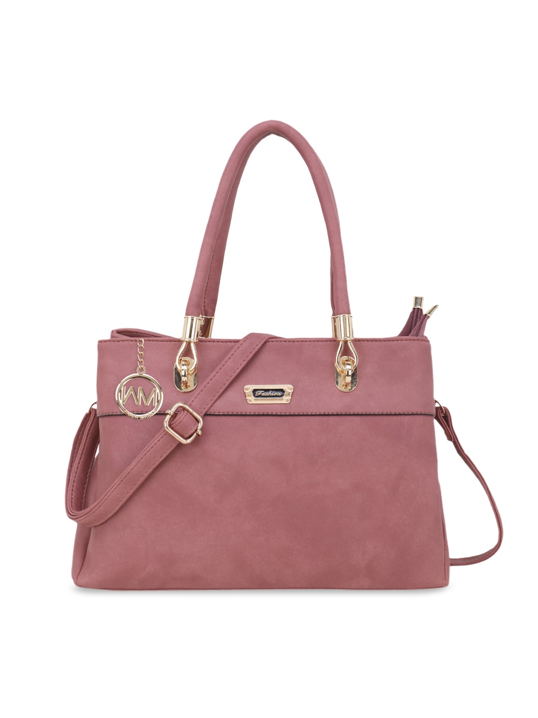 

WOMEN MARKS Pink Solid Handheld Bag